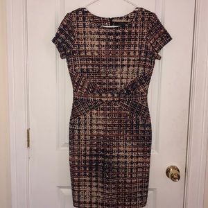 Multicolored business casual dress